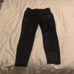 Fake leather leggings